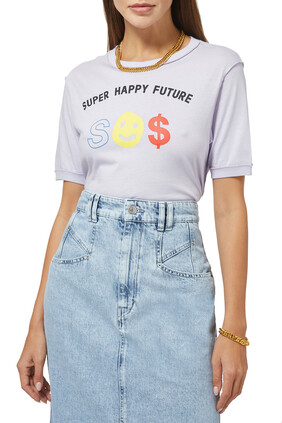 Super Happy Future Ringer T-Shirt